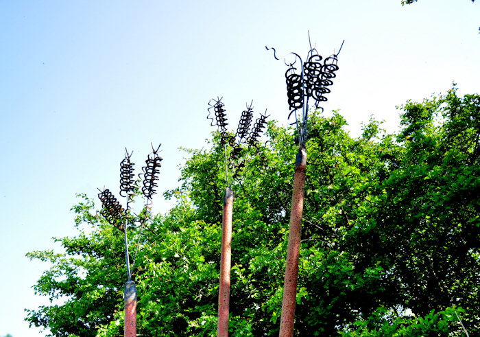 Richard Chandler created WHEAT for the 3Rs Sculpture Trail - a welded sculpture made from recycled metal