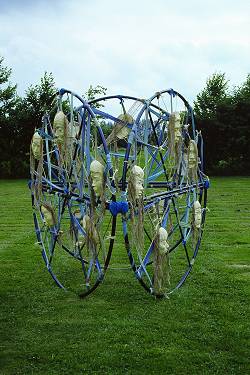 Dreamcatcher Tribe - temporary outdoor sculpture - click for larger view