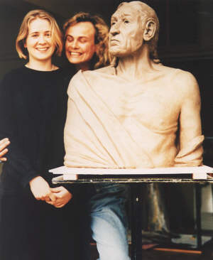 The first sculpture created by (then) student Clemency Scarfe Beckett