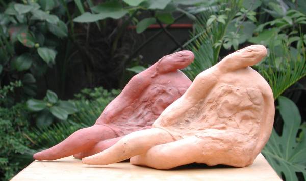 Terra cotta version of the same sculpture