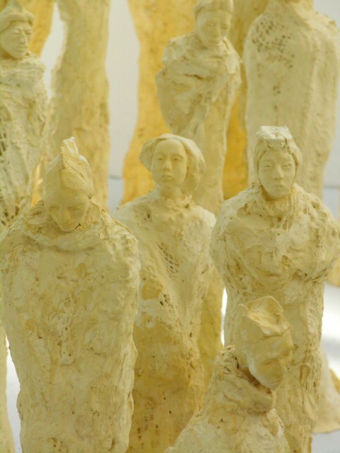 A close up on some of the small Artists sculptures - click here for more views