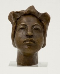 Miniature bronze bust of one of my original Artists of the Silk Road series