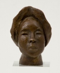 Miniature bronze bust of one of my original Artists of the Silk Road series